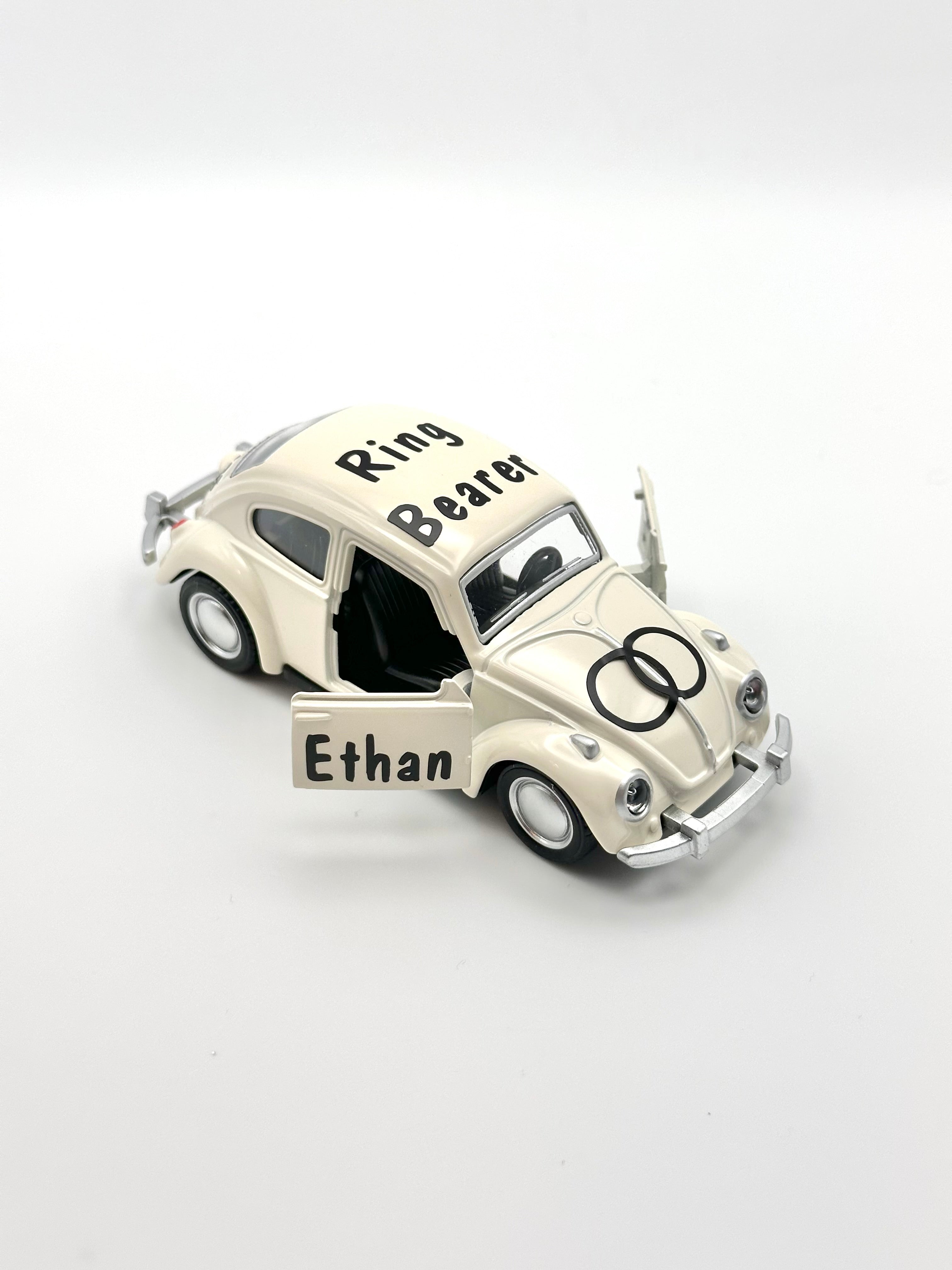 Custom Black Ring Bearer Proposal Gift, Car for Ring Security or Ring Dude, Flower Boy