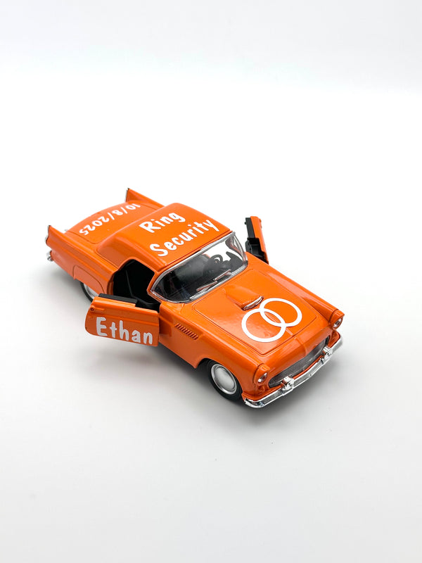 Orange Custom Ring Bearer Proposal Gift, Ring Security Gift Car, Flower Boy Personalized Gift