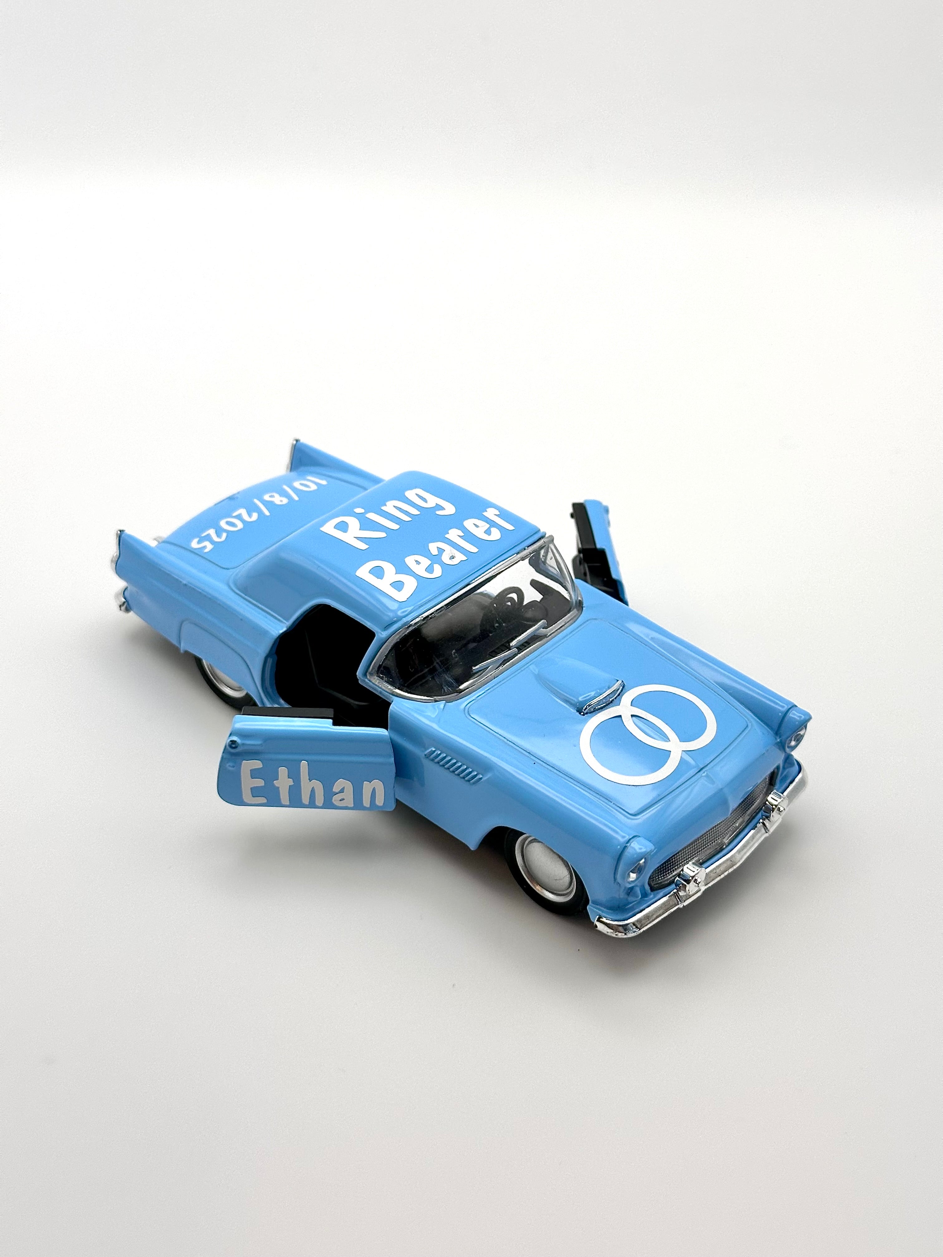 Blue Personalized Proposal Ring Bearer Gift, Flower Boy, Ring Security Custom Gift