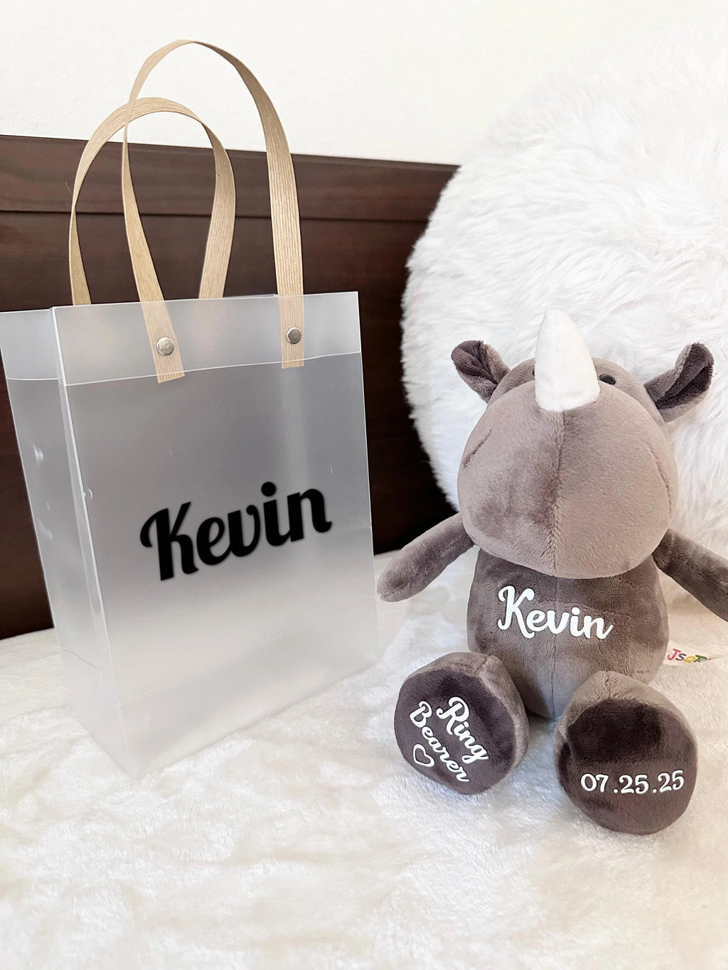 Flower Girl Wedding Plush Toy, Ring Bearer Gift for Wedding, Plushie for a Wedding Child