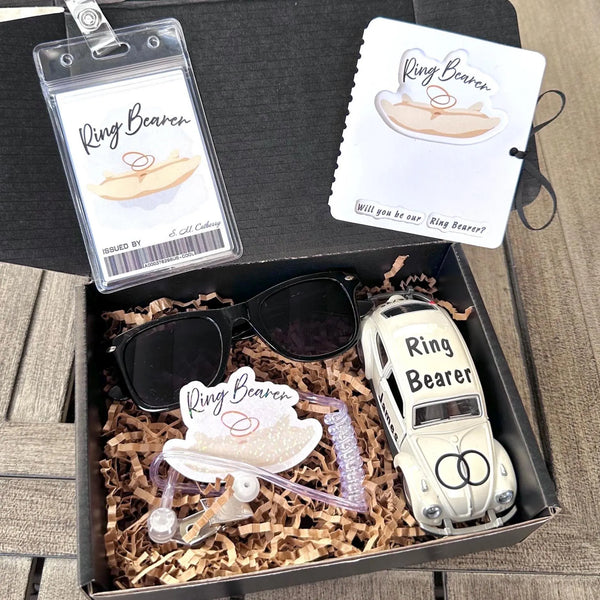 Personalized Ring Bearer Proposal Gift Box, Wedding Boy Gift Ideas, Custom Gift Idea as a Memento for Flower Boy