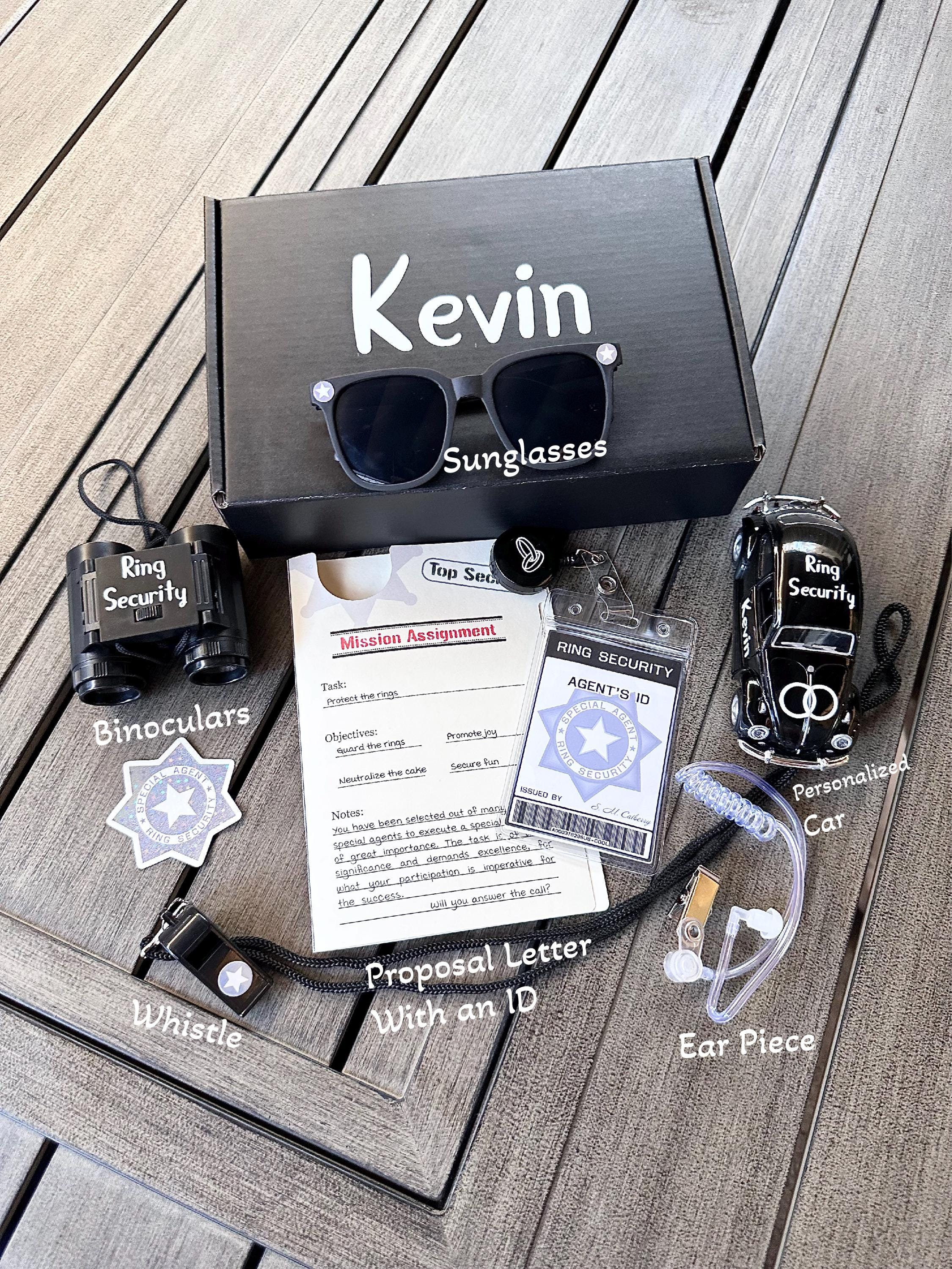 Personalized Ring Security Proposal Gift Box, Ages 3+, Ring Bearer Gift Box, Wedding Boy